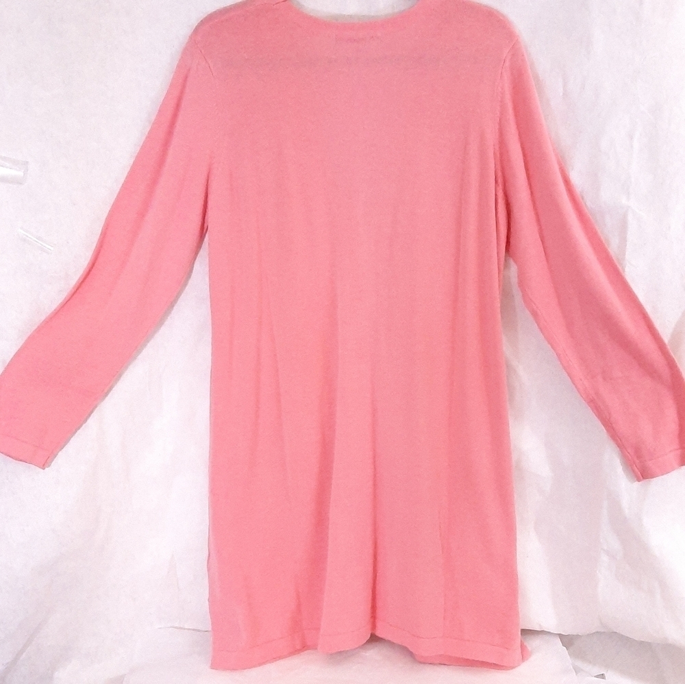Chadwicks Sweater Duster Peach Salmon - Size XLP - Picture 3 of 8